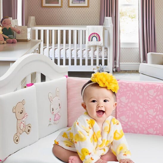 tour-de-lit-bébé-enfant-et-robe
