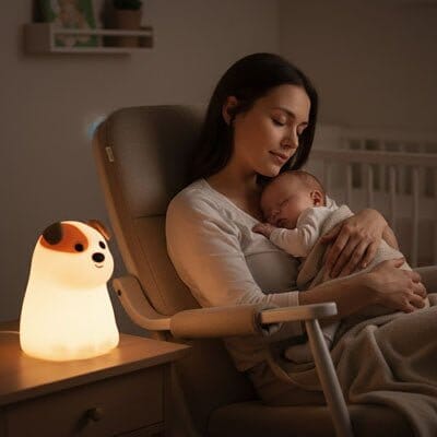 Veilleuse-bébé-dans-chambre