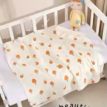 couverture-bébé-motif-champignon