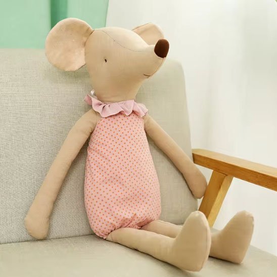 doudou-bébé-souris-rose