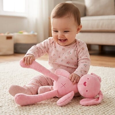 doudou-lapin-avec-bébé