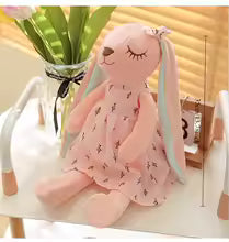 peluche-lapin-rose