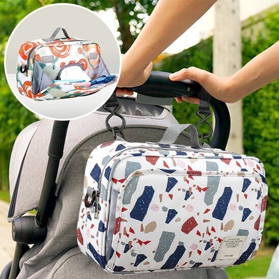 sac-a-langer-bébé-attaché-poussette