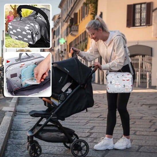 sac-a-langer-bébé-maman-poussette
