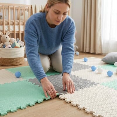 Tapis mousse puzzle