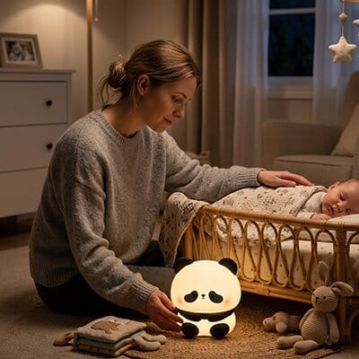 veilleuse-bébé-maman-et-berceau